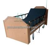 2 MOTORLU EV TİPİ BAZALI AHŞAP HASTA KARYOLASI